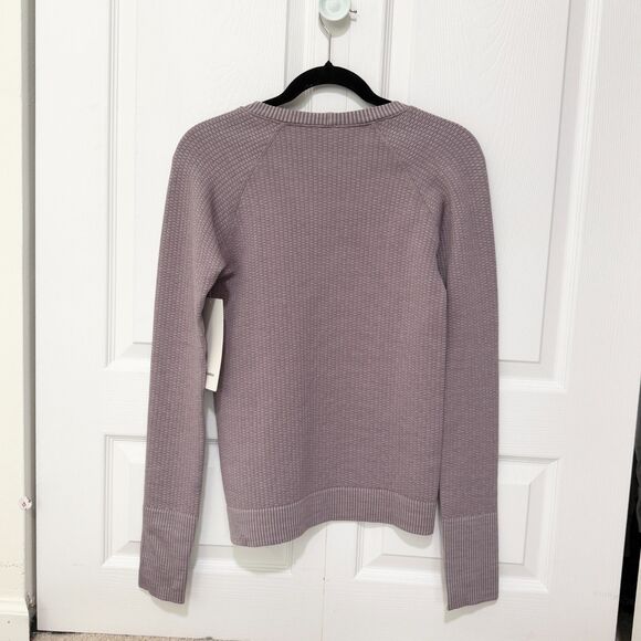 Women Lululemon Rest Less Pullover Slim Fit Bubble Dot Violet Verbena Size 6 - Picture 3 of 9